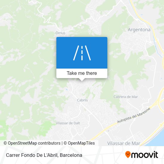 Carrer Fondo De L'Abril map