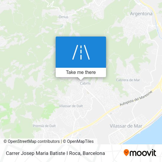 Carrer Josep Maria Batiste I Roca map