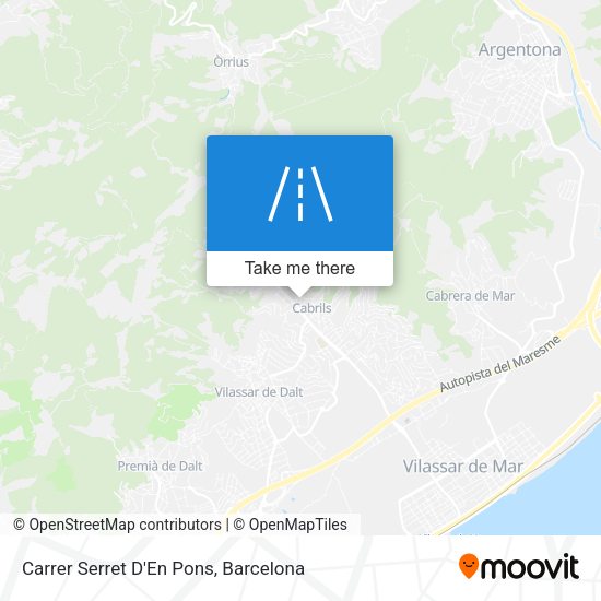 Carrer Serret D'En Pons map