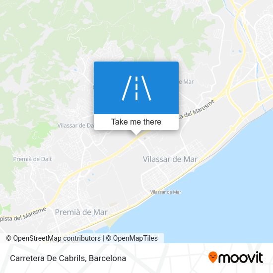 Carretera De Cabrils map