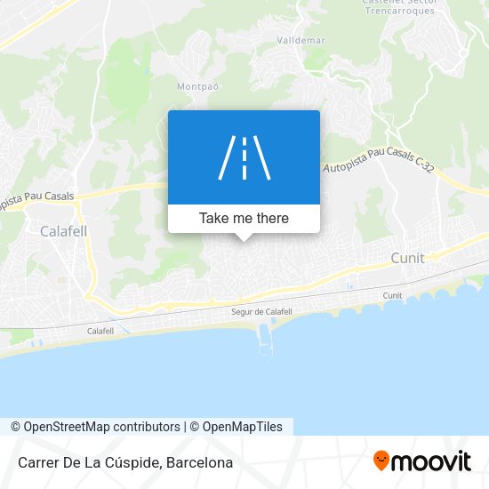 Carrer De La Cúspide map