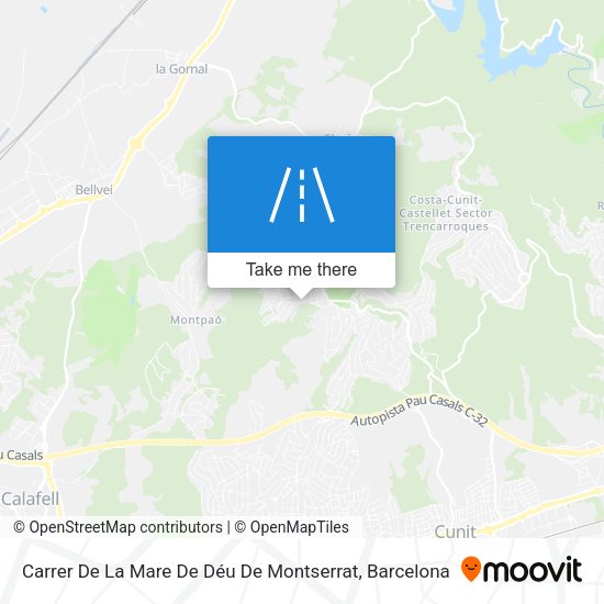 Carrer De La Mare De Déu De Montserrat map