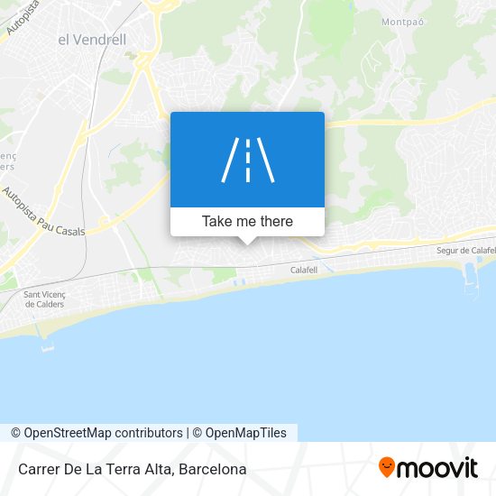 Carrer De La Terra Alta map