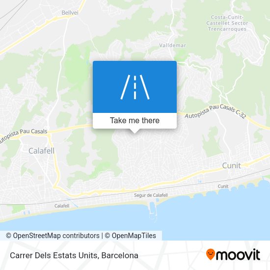 Carrer Dels Estats Units map