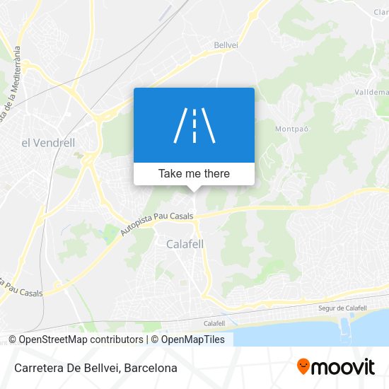 Carretera De Bellvei map
