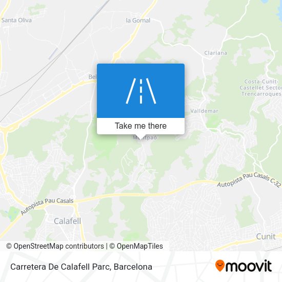 Carretera De Calafell Parc map
