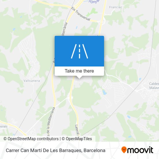 Carrer Can Martí De Les Barraques map