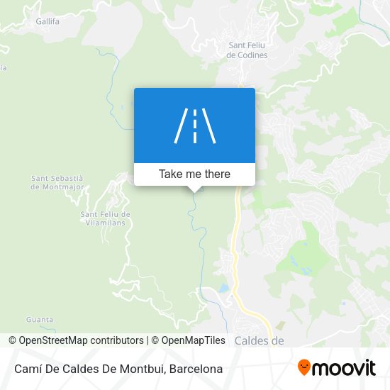Camí De Caldes De Montbui map