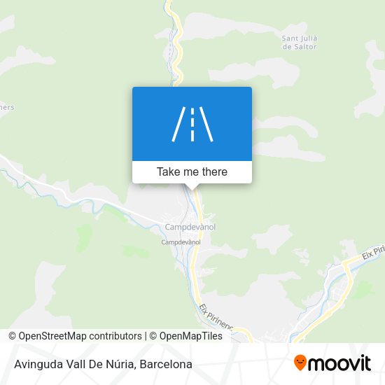 Avinguda Vall De Núria map