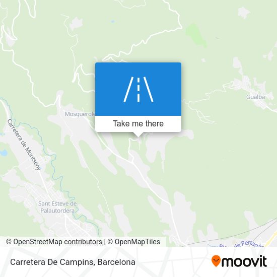 Carretera De Campins map