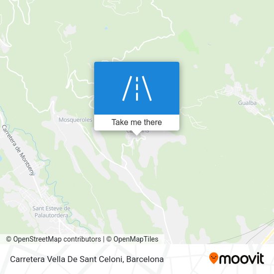 Carretera Vella De Sant Celoni map