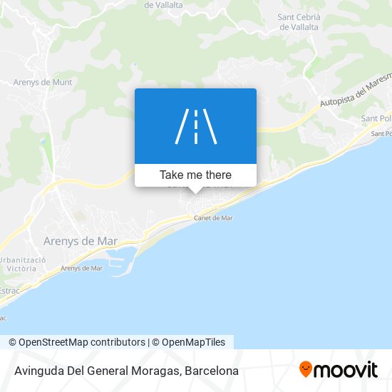 Avinguda Del General Moragas map