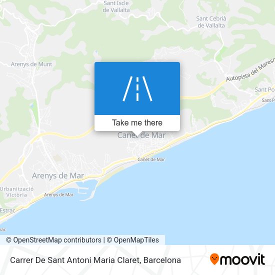 Carrer De Sant Antoni Maria Claret map