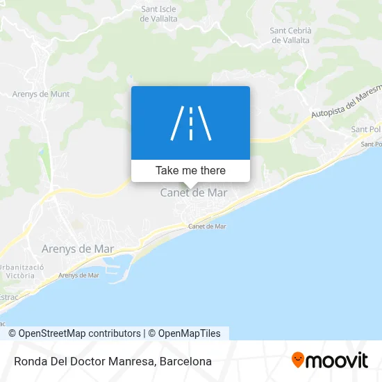 Ronda Del Doctor Manresa map