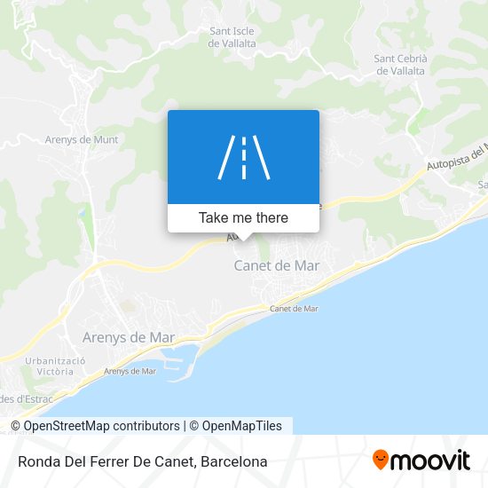 Ronda Del Ferrer De Canet map