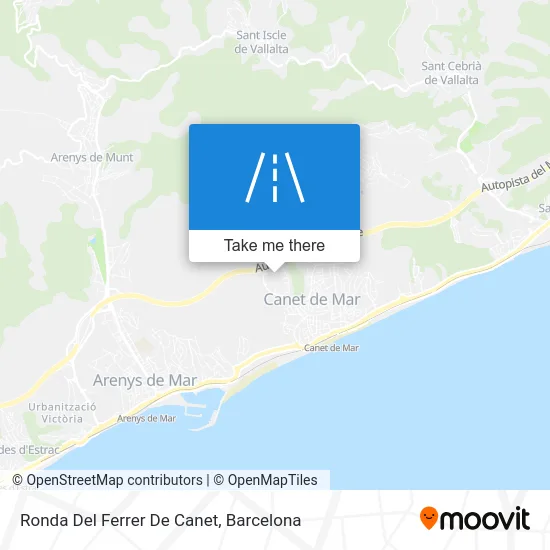 Ronda Del Ferrer De Canet map