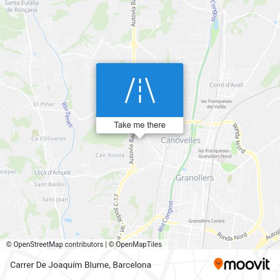 Carrer De Joaquím Blume map