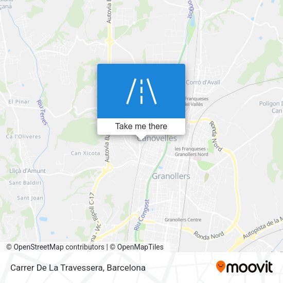 Carrer De La Travessera map