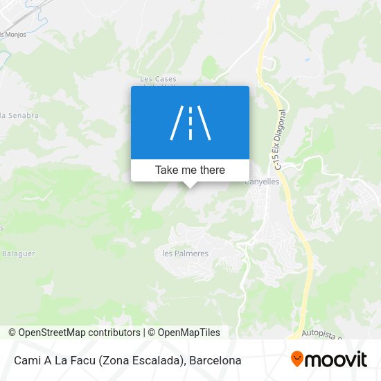 Cami A La Facu (Zona Escalada) map