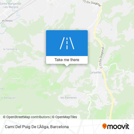 Camí Del Puig De L'Àliga map