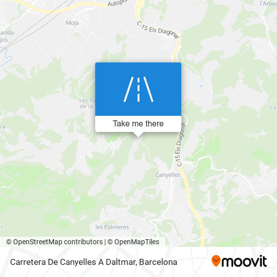 Carretera De Canyelles A Daltmar map