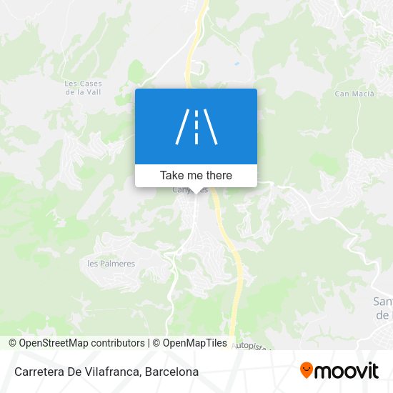 Carretera De Vilafranca map
