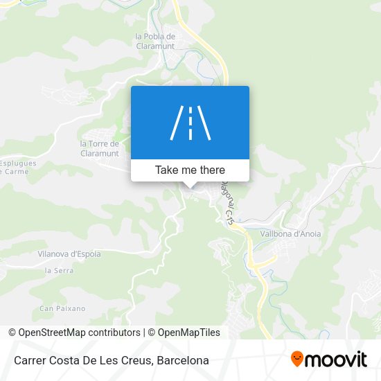 Carrer Costa De Les Creus map