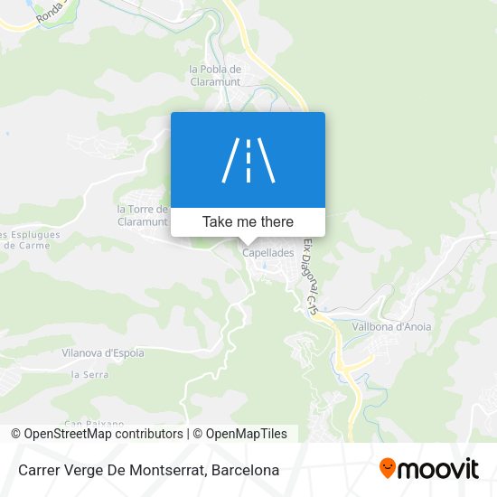 Carrer Verge De Montserrat map