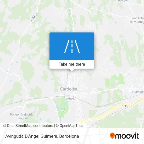 Avinguda D'Àngel Guimerà map