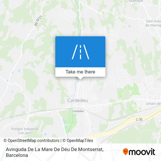 Avinguda De La Mare De Déu De Montserrat map
