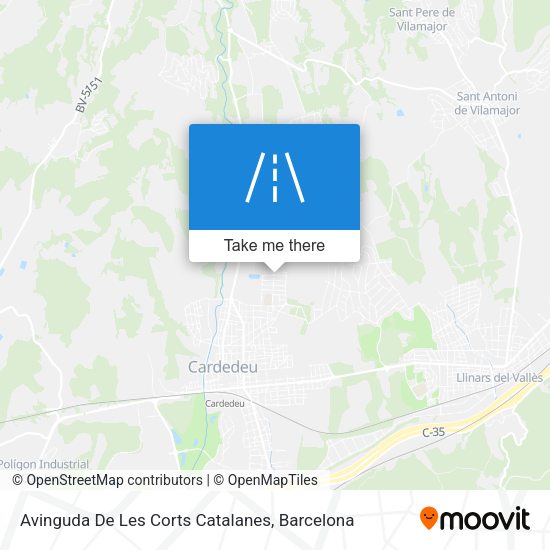 Avinguda De Les Corts Catalanes map