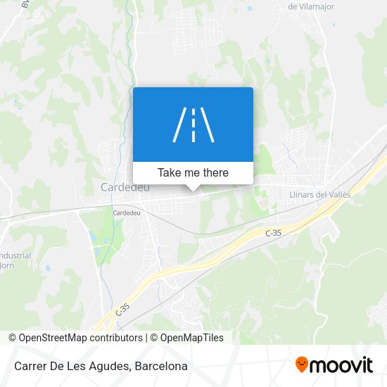 Carrer De Les Agudes map