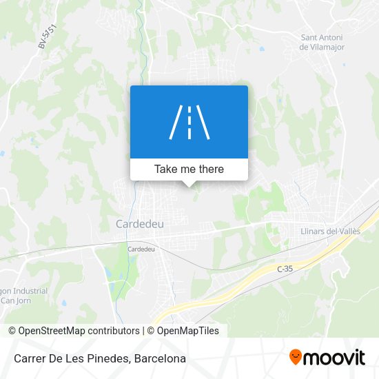 Carrer De Les Pinedes map