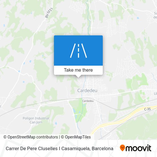 Carrer De Pere Cluselles I Casamiquela map