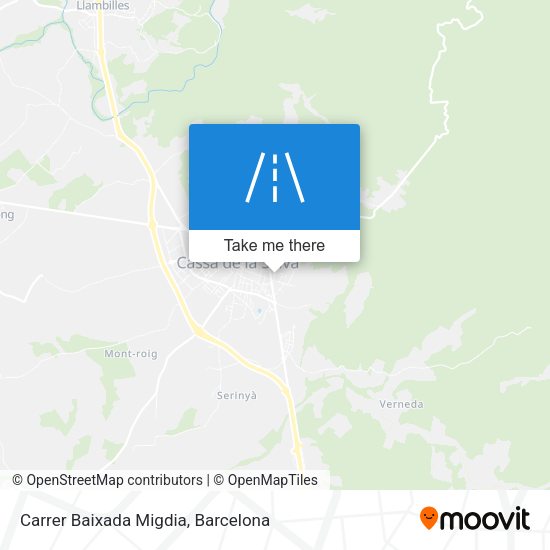 Carrer Baixada Migdia map