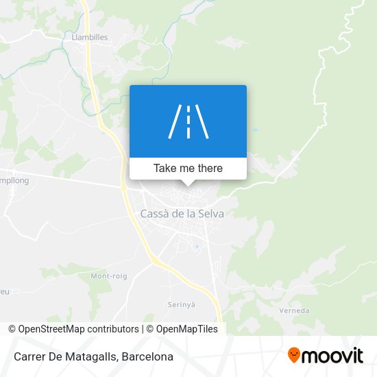 Carrer De Matagalls map
