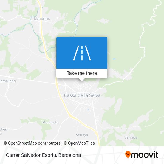 Carrer Salvador Espriu map