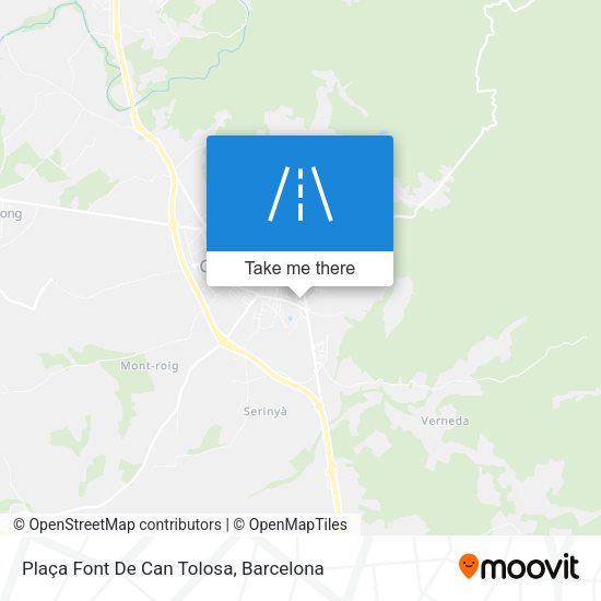 Plaça Font De Can Tolosa map