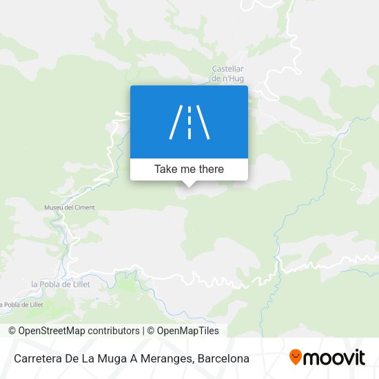 Carretera De La Muga A Meranges map