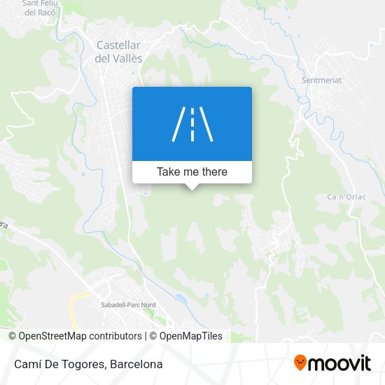 Camí De Togores map