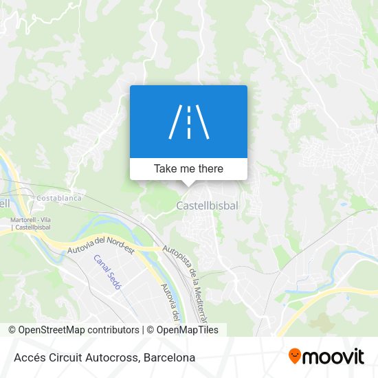 Accés Circuit Autocross map