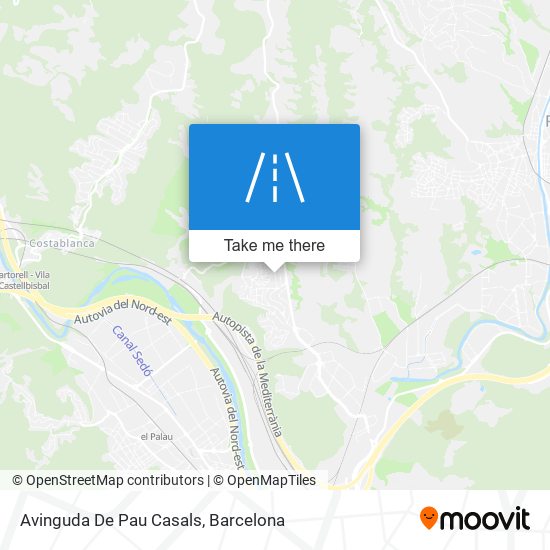 Avinguda De Pau Casals map