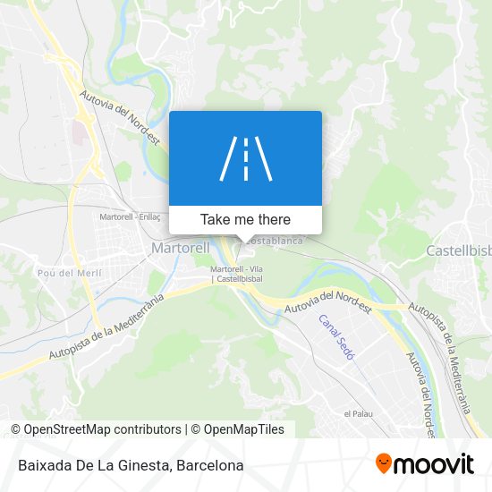 Baixada De La Ginesta map
