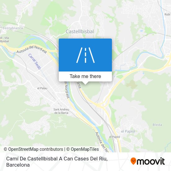 Camí De Castellbisbal A Can Cases Del Riu map
