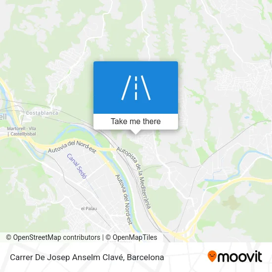 mapa Carrer De Josep Anselm Clavé