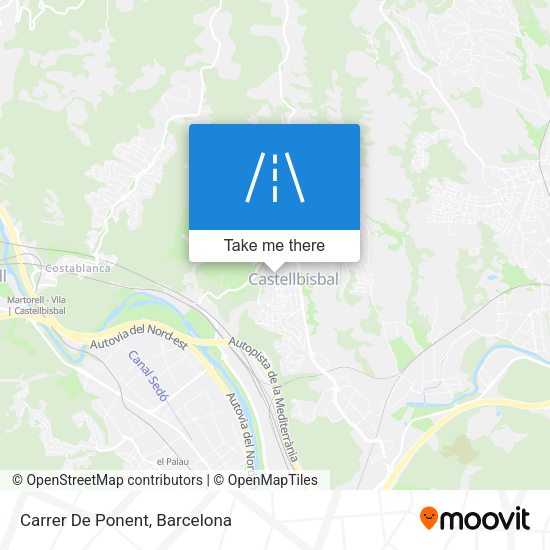 Carrer De Ponent map