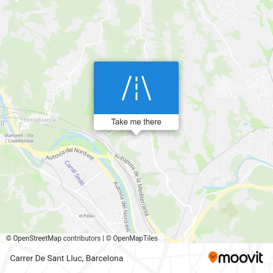 mapa Carrer De Sant Lluc