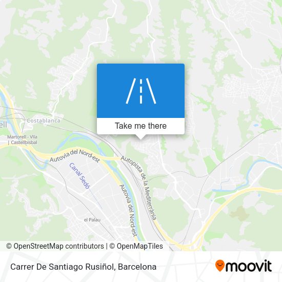 Carrer De Santiago Rusiñol map