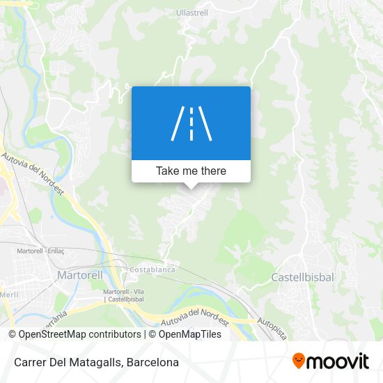 Carrer Del Matagalls map