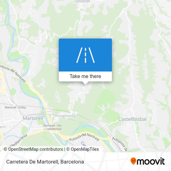 Carretera De Martorell map